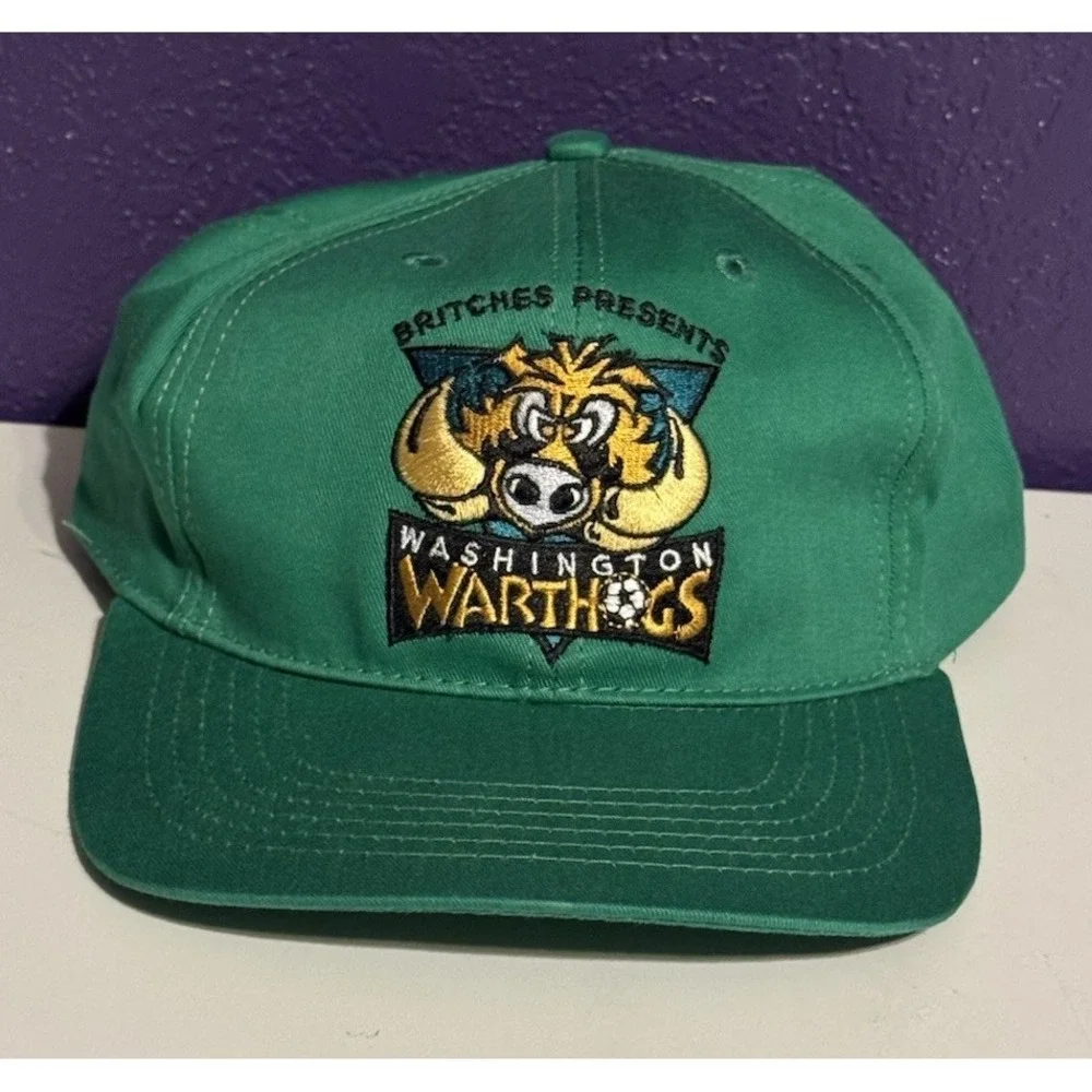 Vintage Washington Warthogs Hat CISL Defunct Soccer Team New Without Tags Rare